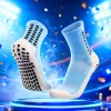 Light blue anti-slip socks made of thick cotton, specially designed for sports and fitness Specification image